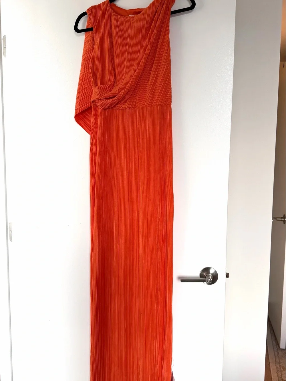 ASOS | Dresses | Asos New With Tags Pliss Orange Summer Wedding Guest Dress  | Poshmark
